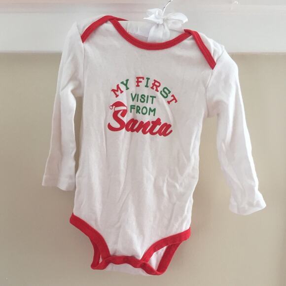 My First Visit from Santa Bodysuit 12 Months - Picture 1 of 7